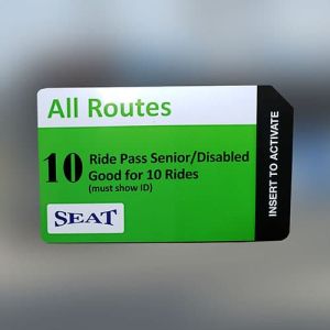 Pase de 10 viajes para personas mayores/discapacitadas